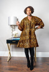 Cheetah Brown Tunic Dress