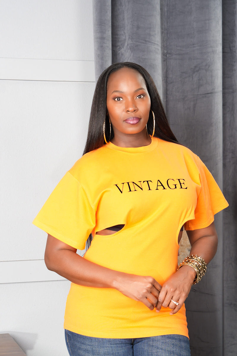 Vintage Top (Orange)